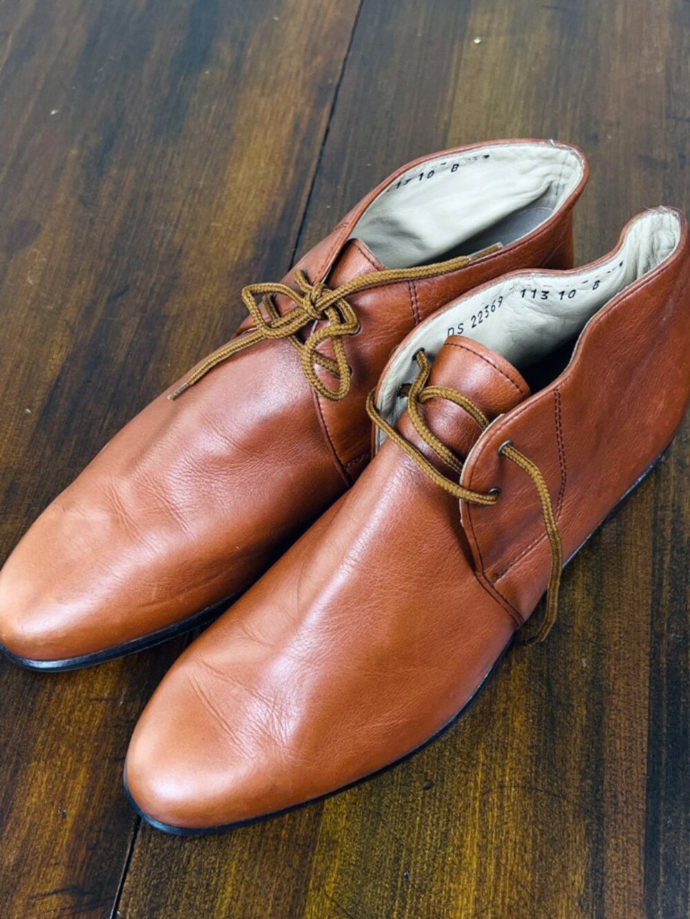 Salvatore Ferragamo Men’s Derby Dress Shoes Brown Leather US 10B Made in Italy